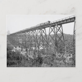 Cartão Postal Viaduto De Aço Sobre O Rio Des Moines