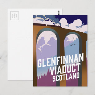 Cartão Postal Viaduto Glenfinnan Escócia
