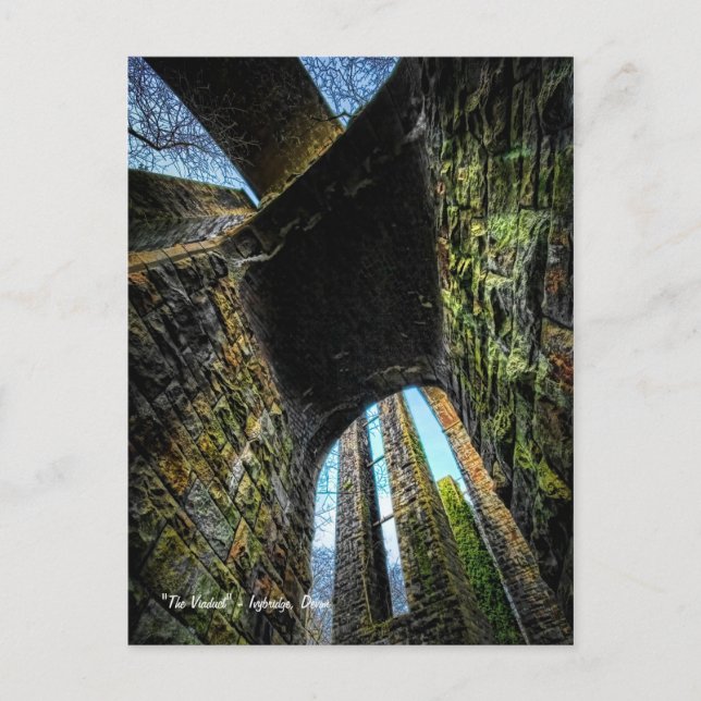 Cartão Postal Viaduto, Ivybridge, Devon (Frente)