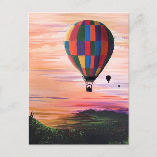 Cartão Postal Viagem a Ar Quente (Frente)
