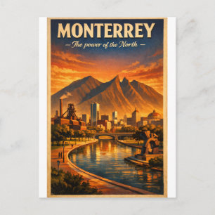 Cartão Postal viagem a cidade de Monterrey, México 2026