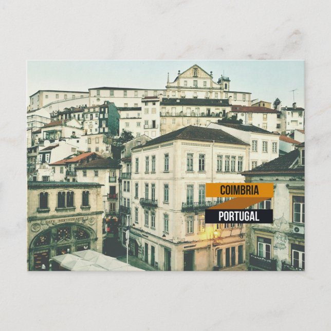 Cartão Postal Viagem a Coimbra, Portugal (Frente)