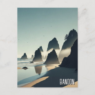 Cartão Postal Viagem à costa de Bandon Oregon