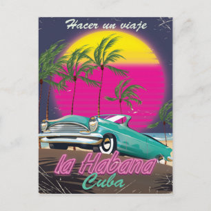 Cartão Postal Viagem a Cuba para a poster de 1985