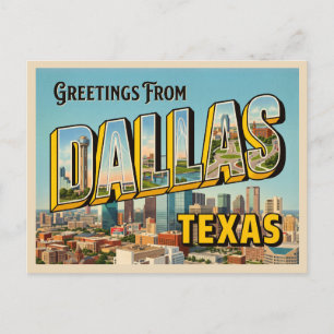 Cartão Postal Viagem a Dallas Texas