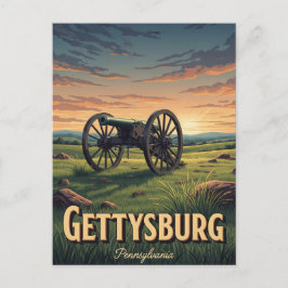 Cartão Postal Viagem a Gettysburg, Pensilvânia