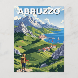 Cartão Postal Viagem Abruzzo Itália