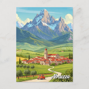 Cartão Postal Viagem Abruzzo Itália