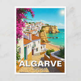 Cartão Postal Viagem Algarve Portugal