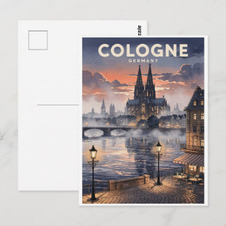 Cartão Postal Viagem Antiga Colônia Alemanha