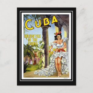 Cartão Postal Viagem Antiga Cuba