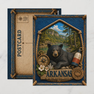 Cartão Postal Viagem Antiga no Arkansas