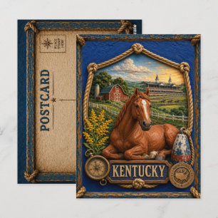 Cartão Postal Viagem Antiga pelo Kentucky
