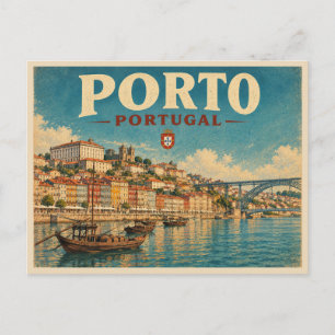 Cartão Postal Viagem Antiga Porto Portugal