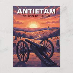 Cartão Postal Viagem ao Campo de Batalha Nacional de Antietam em
