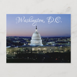Cartão Postal Viagem ao Capitólio dos EUA em Washington D.C.