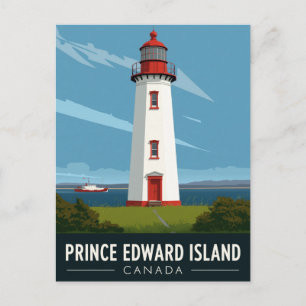 Cartão Postal Viagem ao Farol da Ilha do Príncipe Eduardo