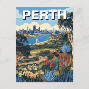 Cartão Postal Viagem ao King's Park de Perth