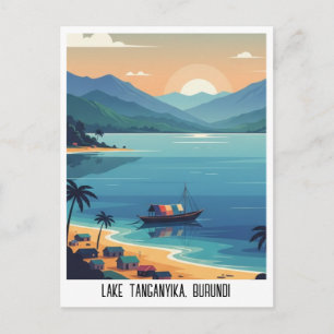 Cartão Postal Viagem ao Lago Tanganica em Burundi