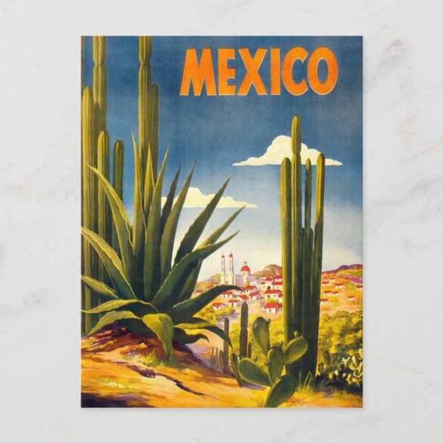 Cartão Postal Viagem ao México Antigo (Frente)