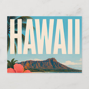 Cartão Postal Viagem ao Paraíso da Ilha do Havaí