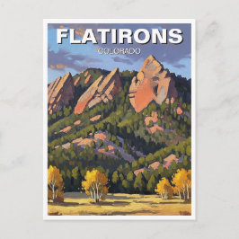 Cartão Postal Viagem aos Flatirons Colorado