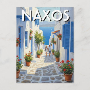 Cartão Postal Viagem às Ilhas Gregas de Naxos