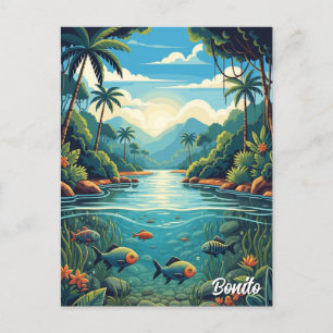 Cartão Postal Viagem Bonito Brasil