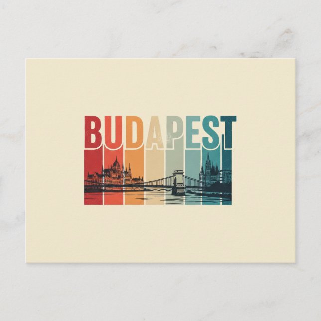 Cartão Postal Viagem Budapeste Hungria (Frente)