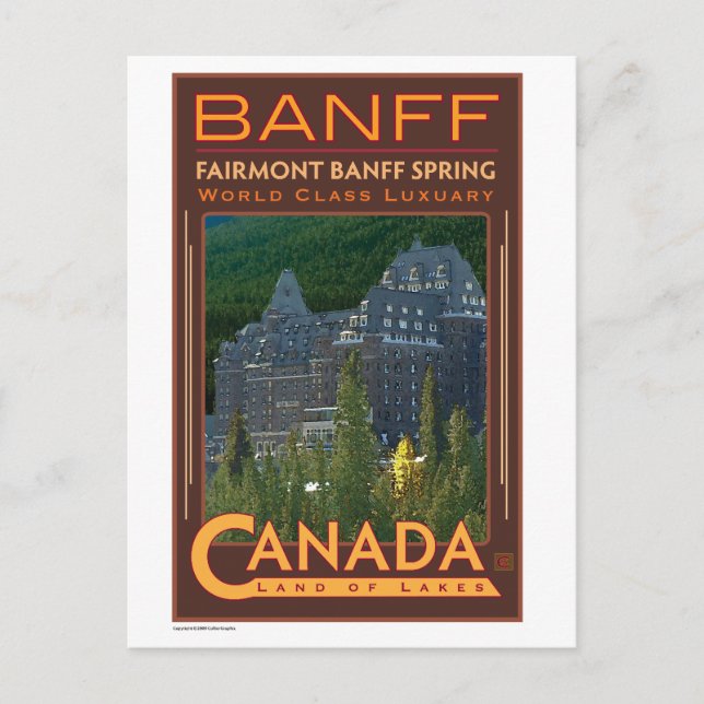 Cartão Postal VIAGEM-Canadá-Banff- (Frente)