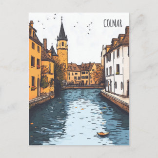 Cartão Postal Viagem Colmar França