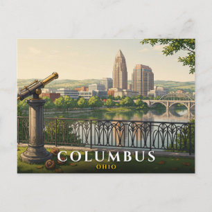 Cartão Postal Viagem Columbus Ohio