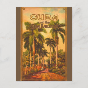 Cartão Postal Viagem Cubana Antiga - Estrada de Ferro de Cuba