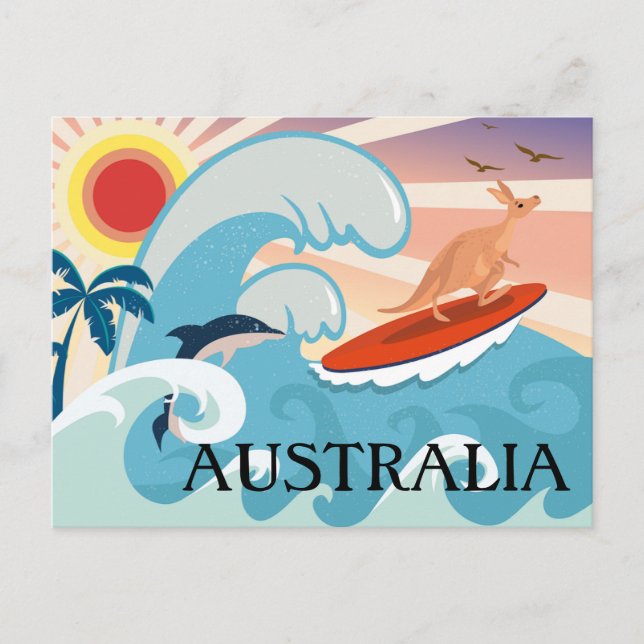 Cartão Postal Viagem da Austrália (Frente)