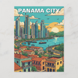 Cartão Postal Viagem da Cidade do Panamá