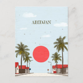 Cartão postal Viagem da Costa do Marfim Abidjan