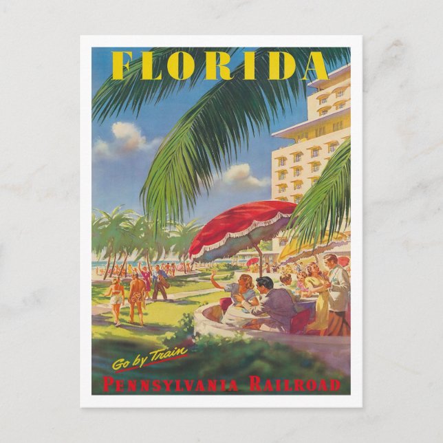 Cartão Postal Viagem da Florida (Frente)