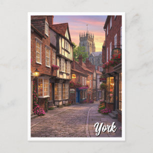 Cartão Postal Viagem da Inglaterra de York
