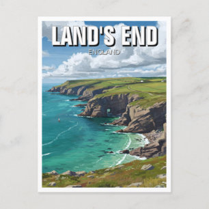 Cartão Postal Viagem da Penzance Land's End England