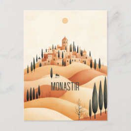 Cartão Postal Viagem da Tunísia Monastir