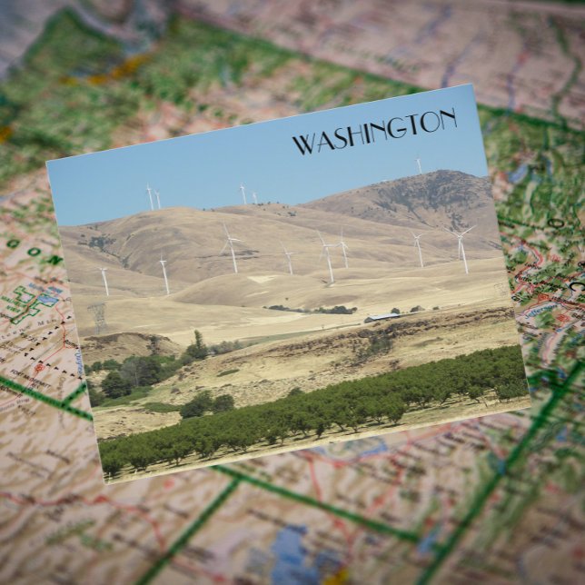 Cartão Postal Viagem das Vinhas e Fazendas Eólicas do Estado de  (In Situ Map)