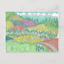 Cartão Postal Viagem de Acampamento Big Sur 2016