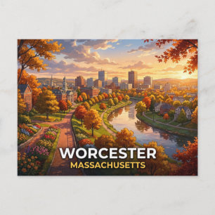 Cartão Postal Viagem de Anime Worcester Massachusetts