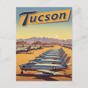 Cartão Postal Viagem de Arizona de  Tuscon Base da Força Aérea D