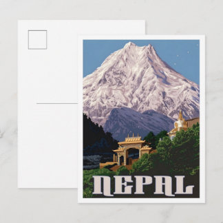 Cartão Postal Viagem de Arte Antiga do Nepal