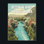 Cartão Postal Viagem de arte da Bósnia e Herzegovina<br><div class="desc">Design de trabalho de arte vetor da Bósnia e Herzegovina. A Bósnia e Herzegovina, uma joia escondida nos Balcãs, é conhecida pelas suas cidades históricas, paisagens atordoantes e rico patrimônio cultural</div>