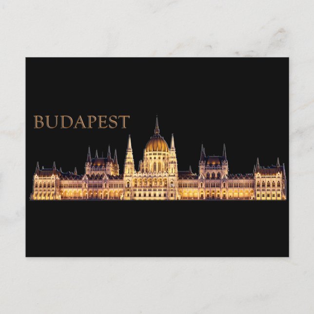 Cartão Postal Viagem de Budapeste Souvenir (Frente)