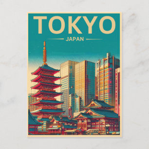 Cartão Postal Viagem de colheita de Tóquio no Japão