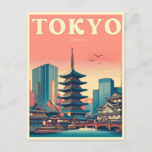 Cartão Postal Viagem de colheita de Tóquio no Japão