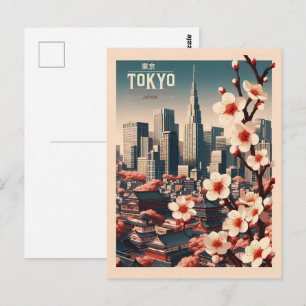 Cartão Postal Viagem de colheita de Tóquio no Japão